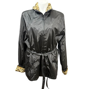 Women's Endurance Marcelle Renee Jacket Size 3X Black with Leopard Faux Fur